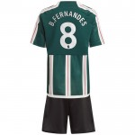 Günstige Fußballtrikots Manchester United B. Fernandes 8 Kinder Auswärtstrikot 2023-24 Kurzarm